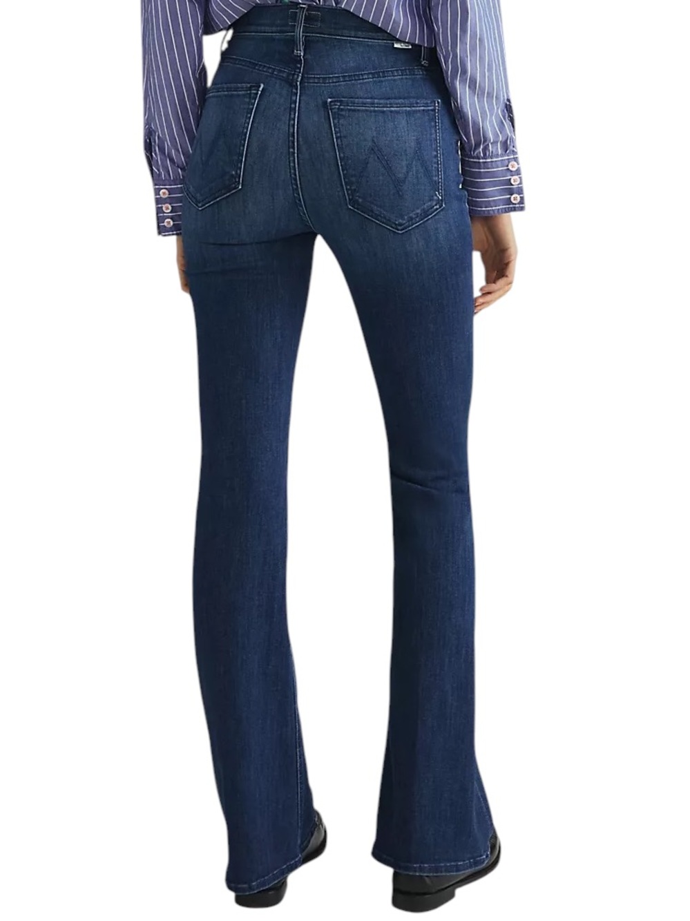 MOTHER The Mellow Drama “Stardust” High Rise Stretch Dark Wash Bootcut Jean